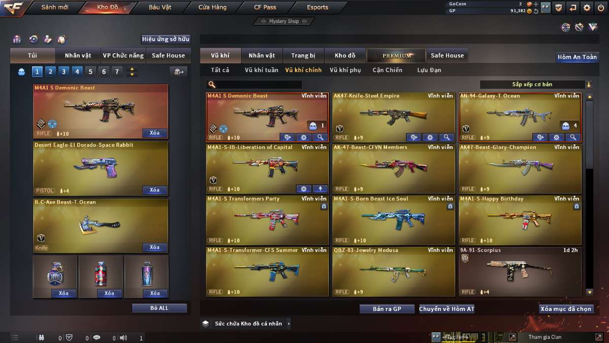 shop acc cf uy tin gia re